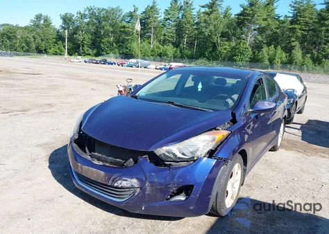 2012 Hyundai Elantra Gls from USA, damaged, VIN 5NPDH4AE1CH130730